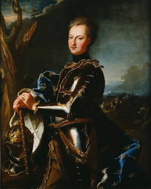 Charles XII of Sweden painted by Hyacinthe Rigaud in 1715 - Nationalmuseum Sweden.