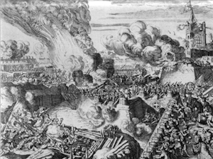 The Ottomans besieging Vienna in 1683.