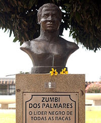 Bust of Zumbi in Brazil, Agência Brasil, 2006.